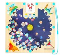 LDUMODUW Labyrinthe Magnétique, Jeux Montessori 3 4 5 6 7 8 Ans Jeu de Société en Bois Alphabet Puzzle Jouet Lettres Enfant Jeu Éducatif Voyage Cadeau Anniversaire Noël pour Ado Garçon Fille