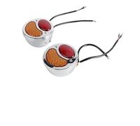 LDUTIU Feu Arrière LED Simple pour Motos pour Cafe Racer Feu Stop Arrière pour Plaque D'immatriculation Feu Stop Latéral Feu Arrière Universel(B color-06)