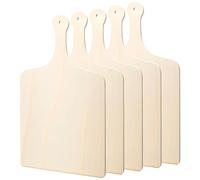 LDXDRU Lot de 5 pelles à pizza en bois, 42 x 30 cm, planche à pizza en bois, pelle à pizza, planche à pizza, planche à tarte flambée, planches à tarte flambée, planches à tarte flambée pour pizza et
