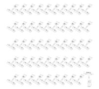 LDXDRU Lot de 50 clips de support d'étiquettes de prix, support rotatif en plastique, porte-étiquettes, clip de panneau de marchandises, clip pour présentoir de vente, supermarché