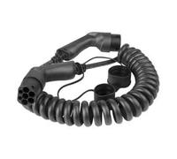 LDY Loady Câble de Charge spiralé Type 2 - 11 KW - 10 m - pour Voiture électrique EV/PHEV - câble Extensible Type 2