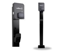 LDY Poteau de Fixation pour Wallbox Copper SB Borne de Recharge - Noir - Accessoires pour Wallbox Copper SB - Inclut Un Support pour la Prise et Le câble de Chargement