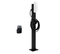 Poteau de Fixation pour Tesla Wall Connector Gen 3, Support au Sol en Acier Robuste, Installation Extérieure, Noir Mat, Garantie 2 Ans - LDY