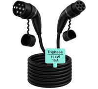 LDY Type 2 Câble de Charge 11KW 15M 16A Voiture Électrique Triphasé Câble Type 2 à Type 2 EV/PHEV Câble
