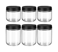 LDYOEN Lot de 6 Overnight Oats Jar, 3x300ml & 3x480ml Bocaux en Verre Hermétique, Bocal en Verre avec Couvercle, Pot en Verre pour Yaourt, Céréales, Porridge, Confiture