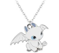 LDYQ How to Train Your Dragon Collier la Furie Nocturne du Film dAnimation Dragons Toothless Night Fury Pendant Cartoon Chara[1264]