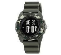 LDZDGD Montre Digitale Homme Style Militaire Extérieur, Multifonction Étanche 50M avec Chronomètre, Alarme, Rétroéclairage EL, Grand Cadran(Camo)