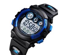 LDZDGD Montre Sport Numérique Enfant Étanche, Montre Électronique Extérieure avec Alarme, Chronomètre, Rétroéclairage, Affichage Heure et Date, pour Filles et Garçons de 5 à 12 Ans(Black)