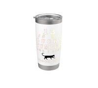 Le 13 Est Mon Chiffre Porte-Bonheur Chat Noir Gobelet isotherme en acier inoxydable double paroi