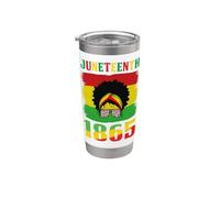 Le 16 juin, c'est le jour de mon indépendance, Black Women Black Pride Gobelet isotherme en acier inoxydable double paroi