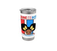 Le 16 juin, c'est le jour de mon indépendance, Little Miss Black Queen Gobelet isotherme en acier inoxydable double paroi