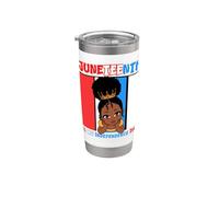 Le 16 juin, c'est le jour de mon indépendance, Little Miss Black Queen Gobelet isotherme en acier inoxydable double paroi