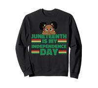 Le 17 Juin, C'est Le Jour de Mon indépendance, mème pour Fille Afro-américaine Sweatshirt
