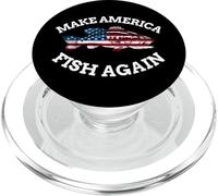 Le 4 Juillet de pêche du Drapeau américain Rend Les Poissons américains PopSockets PopGrip pour MagSafe