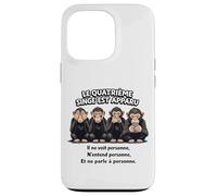 Le 4ème Singe est apparu - Humour Smartphone Coque pour iPhone 13 Pro