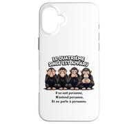 Le 4ème Singe est apparu - Humour Smartphone Coque pour iPhone 16 Plus