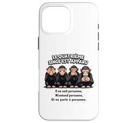 Le 4ème Singe est apparu - Humour Smartphone Coque pour iPhone 16 Pro Max