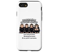 Le 4ème Singe est apparu - Humour Smartphone Coque pour iPhone SE (2020) / 7/8