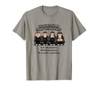 Le 4ème Singe est apparu - Humour Smartphone T-Shirt