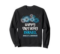 Le 77e anniversaire d'Israël Yom Ha'atzmaut Feu d'artifice Joyeux anniversaire Israël Sweatshirt