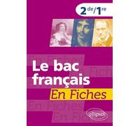 Le Bac Français En Fiches 2e/1e