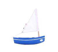 Le Bachi Bleu-Bateau en bois 17cm - MAISON TIROT - N200-BLEU - Dès 3 ans