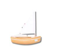 Le bachi naturel -bateau en bois 17cm