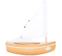 Le Bachi Naturel -Bateau en bois 17cm Multicolore G