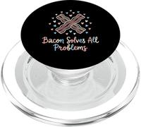 Le Bacon résout Tous Les problèmes de Cuisine du Petit-déjeuner PopSockets PopGrip pour MagSafe