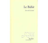 Le Bahir Livre de la clarté - Anonyme - Verdier - broché - Livre