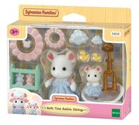 Sylvanian Families - Le Bain des frères Souris Marshmallow - Figurines Miniatures- 5805