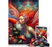 Le Baiser de l'Enchanteresse Puzzle de 1000 pièces pour Adultes Stimule la réflexion stratégique Idéal pour Un Moment de détente Cadeau d'hiver soigné (38x52cm)