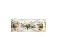 Le bandeau doré délicat libellule sur fond jaune imprimé sur l'ensemble du bandeau pour bébé s'adapte à toutes les tenues pour bébés, tout-petits et enfants