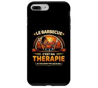 Le Barbecue c’est ma thérapie - Humour grillade Vintage Coque pour iPhone 7 Plus/8 Plus