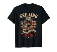 Le Barbecue est Mon Cardio préféré - Design BBQ Vintage T-Shirt