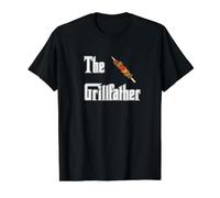 Le Barbecue Grillfather Shish Kabab T-Shirt Graphique avec Valeur, Homme, Noir, S