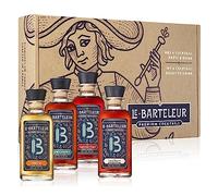 LE BARTELEUR - Coffret 4 x 10cl - Cocktail prémixé - Hanky Panky/Negroni/Mai Tai/Manhattan - Origine : France - 25,9% Alcool moyen - Prêt à boire - 4 x 10 cl