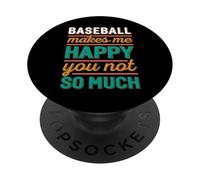 Le Baseball me Rend Heureuse, mais Pas Tant Que ça PopSockets PopGrip Adhésif