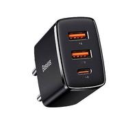 Le Baseus Chargeur secteur Compact est l'accessoire idéal pour tous vos besoins de charge rapide et efficace. Doté de deux ports USB