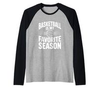Le Basket-Ball est Mon Fan de Sport préféré Manche Raglan