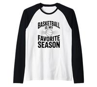 Le Basket-Ball est Mon Fan de Sport préféré Manche Raglan