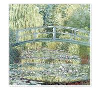 Le bassin aux nymphéas, harmonie verte Poster de Claude Monet 20 x 20 cm Vert Tableaux Décoration murale