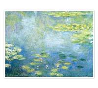 Le Bassin aux nymphéas I Poster de Claude Monet 70 x 50 cm Bleu Tableaux Décoration murale