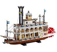 LEGO Ideas 21356 Exclu Cdiscount Le Bateau à Vapeur du Mississippi - Set de Construction pour Adulte