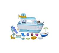 Figurine Le bateau de croisière de Peppa, coffret de jeu à étages avec 17 pièces, jouets préscolaires Peppa Pig, dès 3 ans