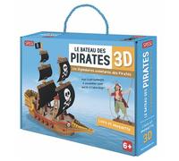 Le bateau des pirates 3D - N.E. 2026 livre + bateau des pirates a const - Maréva Bernède - Sassi - Boîte ou accessoire - Jeux livres objets