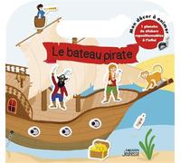 Le Bateau Pirate - 1 Planche De Stickers Repositionnables À L'infini