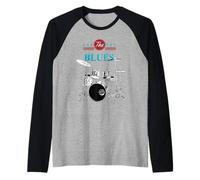 Le Batteur de Musique Blues Manche Raglan