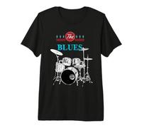 Le Batteur de Musique Blues T-Shirt Haut de Gamme