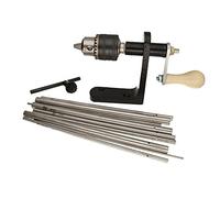 Le Beadsmith EZ Coiler Pro -Éléments métalliques- Comprend une base montable, 9 mandrins, une clé de mandrin, des instructions et un étui de rangement